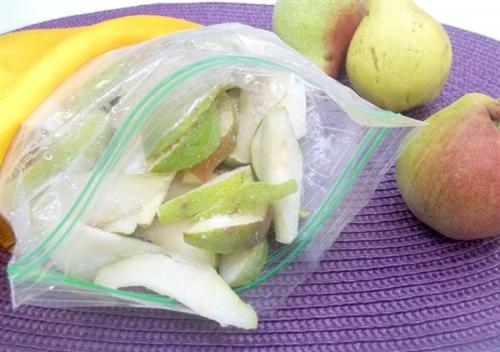 Замороженная груша на зиму. Подготовка фруктов к заморозке 09