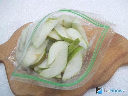 Замороженная груша на зиму. Подготовка фруктов к заморозке 07