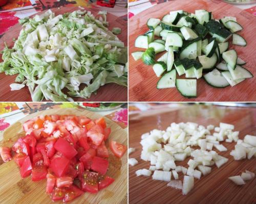 Салат с базиликом. Летний салат с виноградным уксусом и свежим базиликом