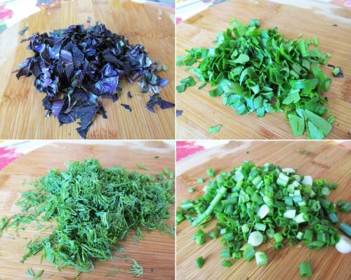 Салат с базиликом. Летний салат с виноградным уксусом и свежим базиликом