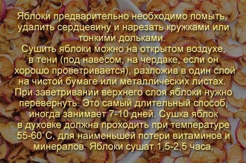 Можно ли сушить яблоки над газовой плитой. Подробное описание процесса 05
