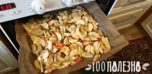 Сушеные яблоки в духовке в домашних условиях. Как сушить яблоки в газовой духовке