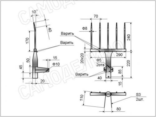 Чудо лопата своими руками. Чертежи классической чудо-лопаты