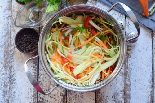 Кабачки по-корейски на зиму. Кабачки по-корейски с приправой для корейской моркови 38 Кабачки по-корейски на зиму. Кабачки по-корейски с приправой для корейской моркови 38