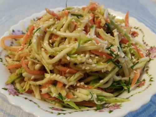 Хрустящие кабачки по-корейски. Кабачки по-корейски быстрого приготовления на сейчас