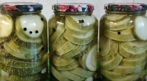 Маринованные кабачки на 1 литровую банку. Хрустящие маринованные кабачки на зиму в банках без стерилизации