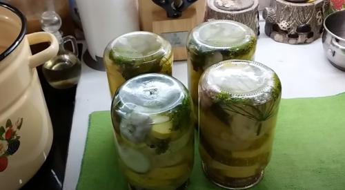 Маринованные кабачки на 1 литровую банку. Хрустящие маринованные кабачки на зиму в банках без стерилизации