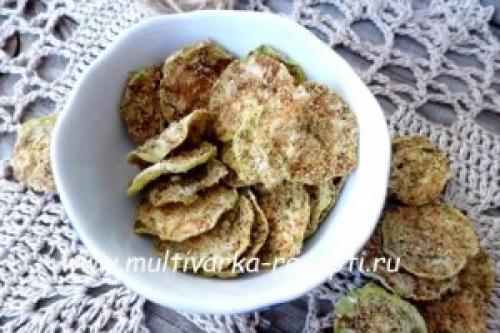 Чипсы из кабачков в микроволновке