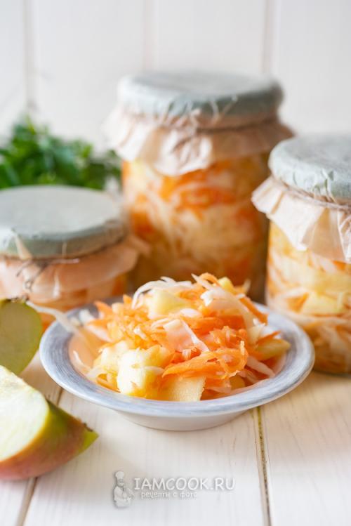 Капуста с яблоками на зиму. Маринованная капуста с яблоками на зиму 09 Капуста с яблоками на зиму. Маринованная капуста с яблоками на зиму 09