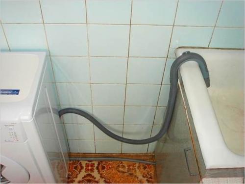 Слив для стиральной машины в канализацию. Как правильно подключить стиральную машину к канализации и организовать слив