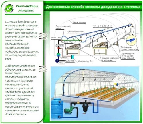 Система автополива для теплицы. Система автоматического полива в теплице