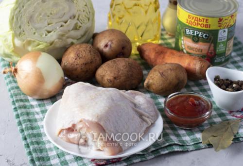 Вкусный и полезный рецепт: Щи из молодой капусты с красной фасолью 34