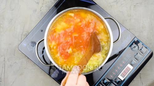 Вкусный и полезный рецепт: Щи из молодой капусты с красной фасолью 25