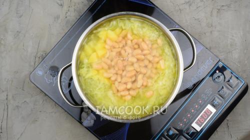 Вкусный и полезный рецепт: Щи из молодой капусты с красной фасолью 24