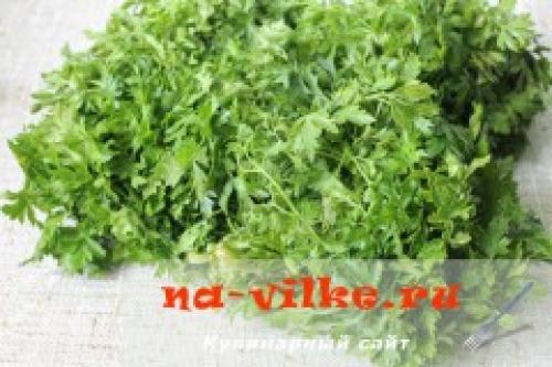 Сушеная петрушка рецепт. Ингредиенты: