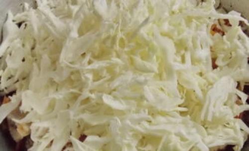 Как сочетать замороженную капусту с другими овощами и мясом в блюдах. Тушеная капуста с мясом на сковороде