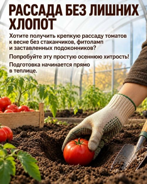 А что, если подготовить рассаду томатов ещё с осени? 01