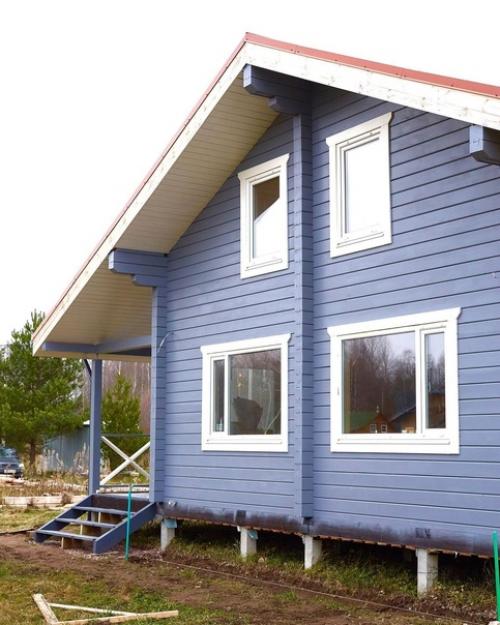 Дом площадью 135, 7 из экобруса. 04