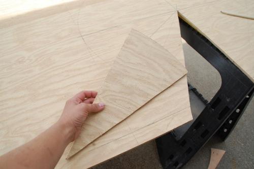 Оригинальная работа - столик для дачного быта. 01