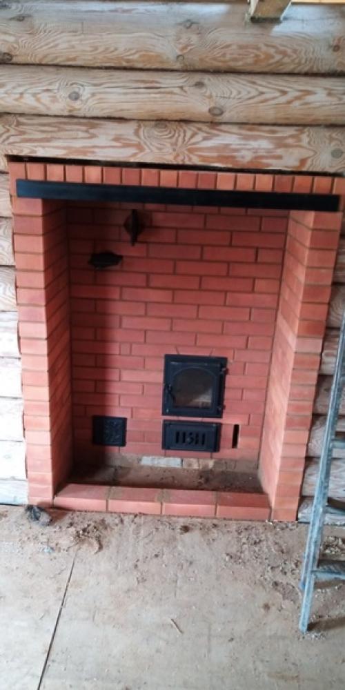 Процесс кладки банной печи с регулируемым нагревом бака. 06