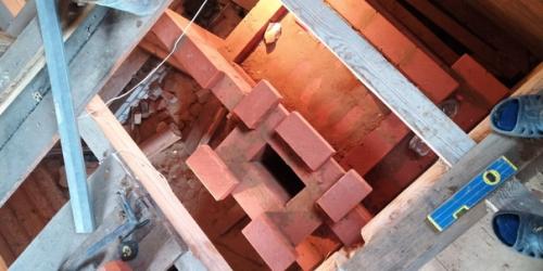 Процесс кладки банной печи с регулируемым нагревом бака. 05