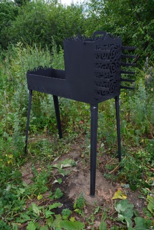 А как вам такой мангал 2 в 1, обычный мангал в сочетании с новинкой - вертикальный мангал! 02