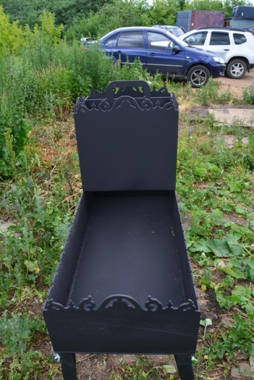 А как вам такой мангал 2 в 1, обычный мангал в сочетании с новинкой - вертикальный мангал! 01