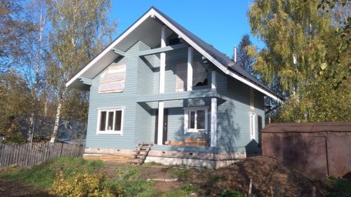 Свой домик покрасил! 09