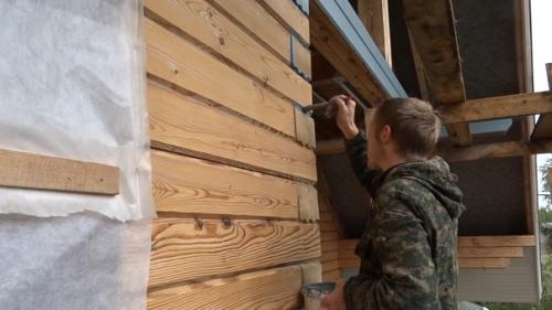 Свой домик покрасил! 04