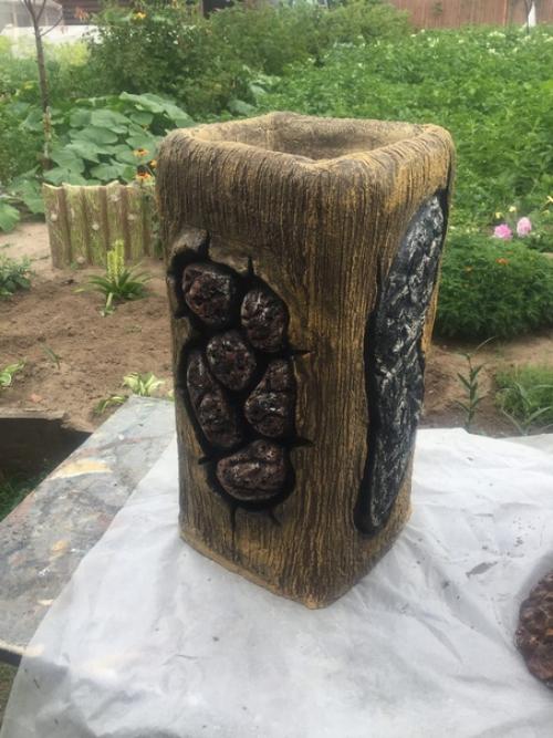 Нашла себе новое увлечение, работы из арт бетона.