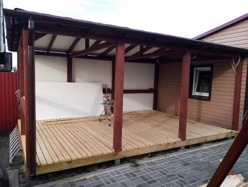 С сыном построили беседку - отдыхаем большой семьёй. 03