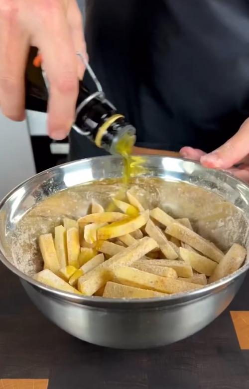 Картошка фри в духовке. Картошка фри в духовке.