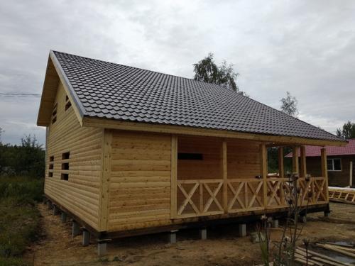 Дом из лунного профилированного бруса 150 мм, площадь 189 кв. 05