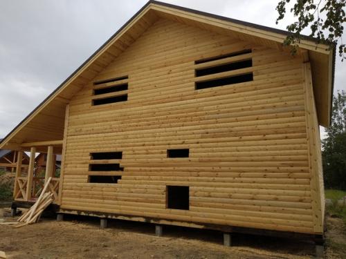 Дом из лунного профилированного бруса 150 мм, площадь 189 кв. 04