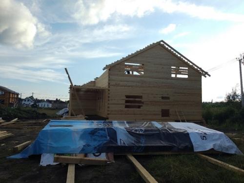 Дом из лунного профилированного бруса 150 мм, площадь 189 кв. 02