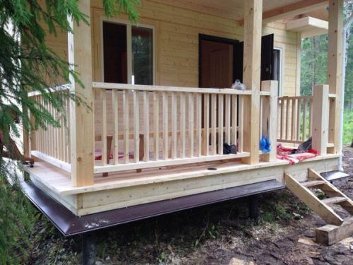 Каркасник на свайном фундаменте, параметры 6 х 7. 06