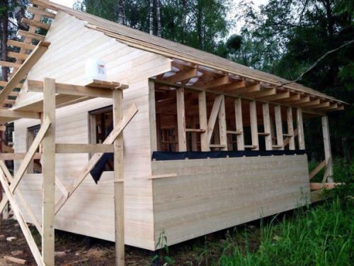 Каркасник на свайном фундаменте, параметры 6 х 7. 04