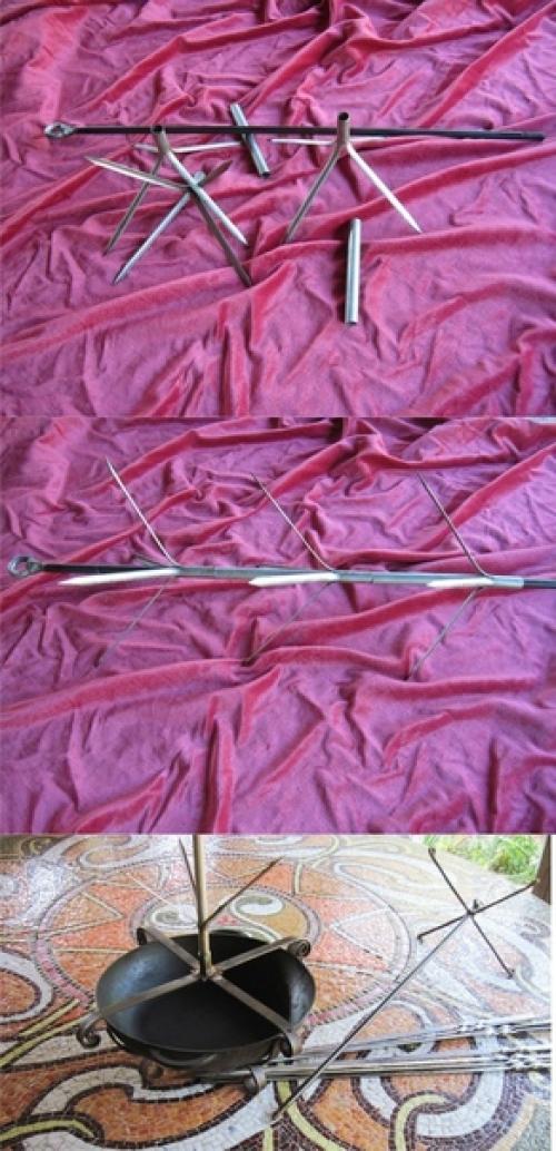 На даче сделал удобную Ёлочку для тандыра. 01