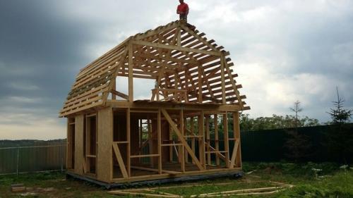 Дачный дом в два этажа 6. 0 х 6. 0, который построил сам. 03