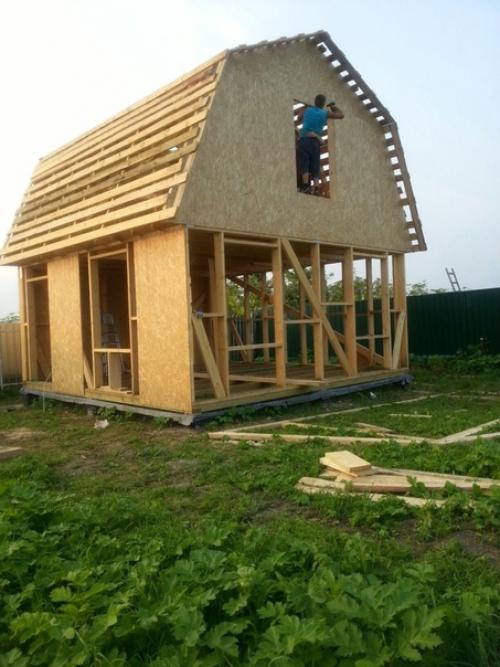 Дачный дом в два этажа 6. 0 х 6. 0, который построил сам. 04