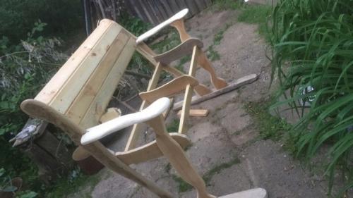 Скамейку для любимой тёщи состряпал. 01