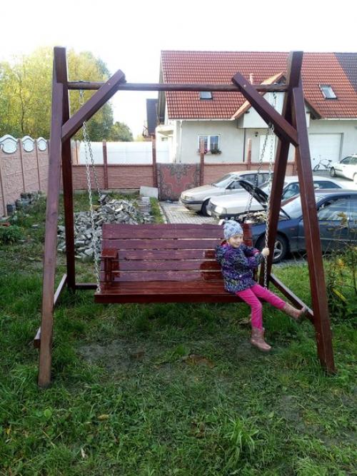Своими руками качели для детей. 01