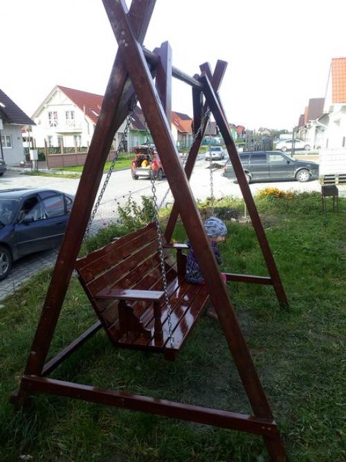 Своими руками качели для детей. 02