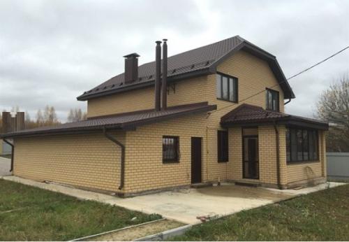 Отличный загородный дом из кирпича с гаражом - площадь 156 кв. 02