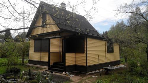 Обновил дачное жильё - обшил любимый дом. 06