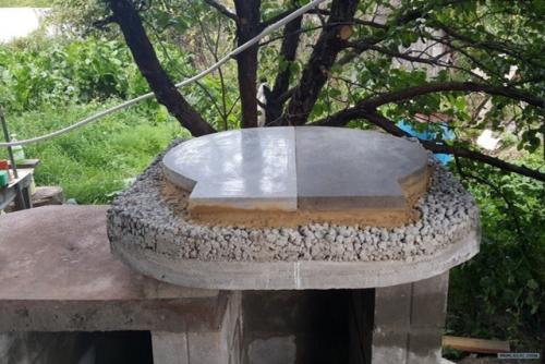 Своими руками построил помпейскую печь на даче. 02