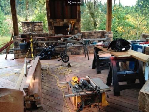 Красота - терраса и летняя кухня своими руками. 05