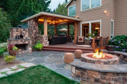 Красота - терраса и летняя кухня своими руками.