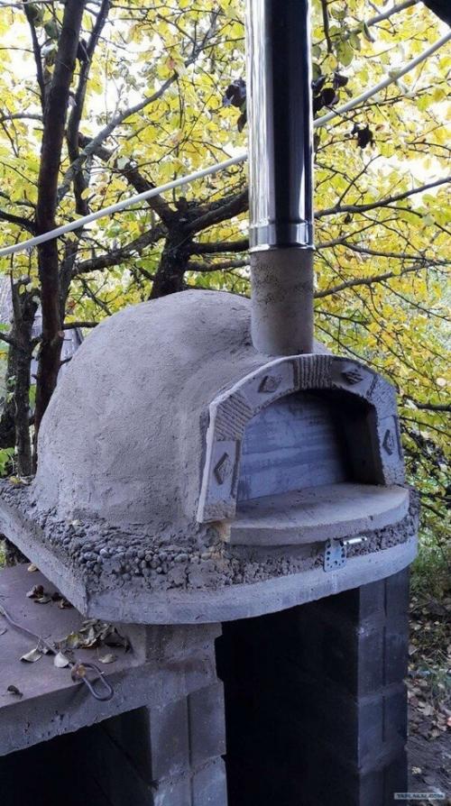 Своими руками построил помпейскую печь на даче. 04