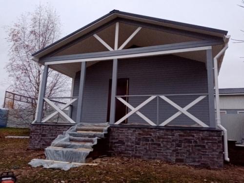 Каркасная баня 6 х 6 в солнечногорском районе.